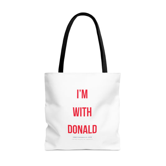 I'm with Donald Tote Bag (AOP)