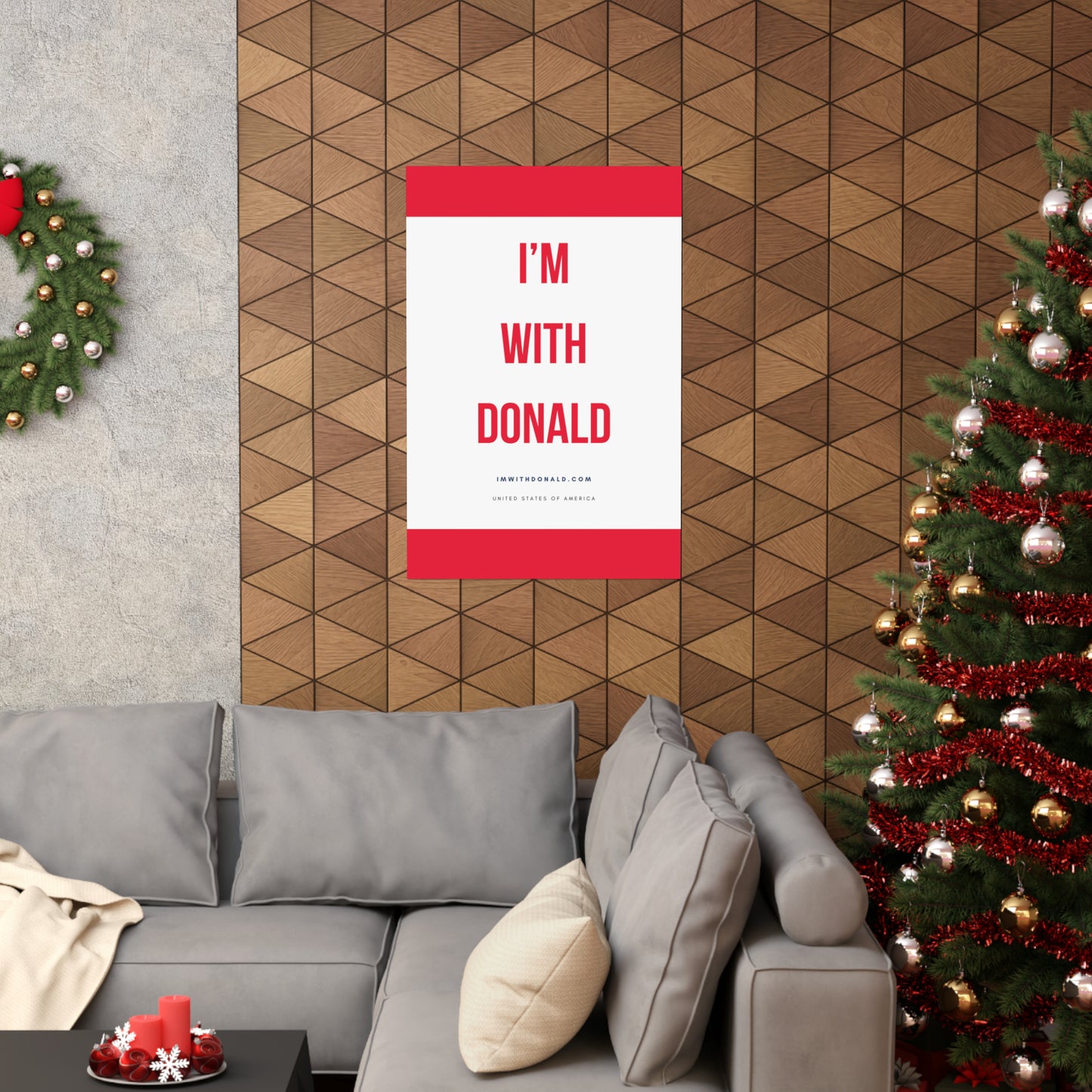 I'm with Donald! Matte Vertical Posters